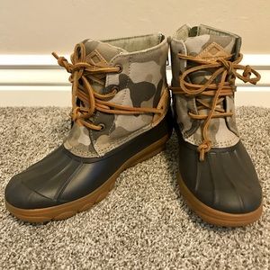 Sperry Top Sider Saltwater Wedge Tide Camo Boot